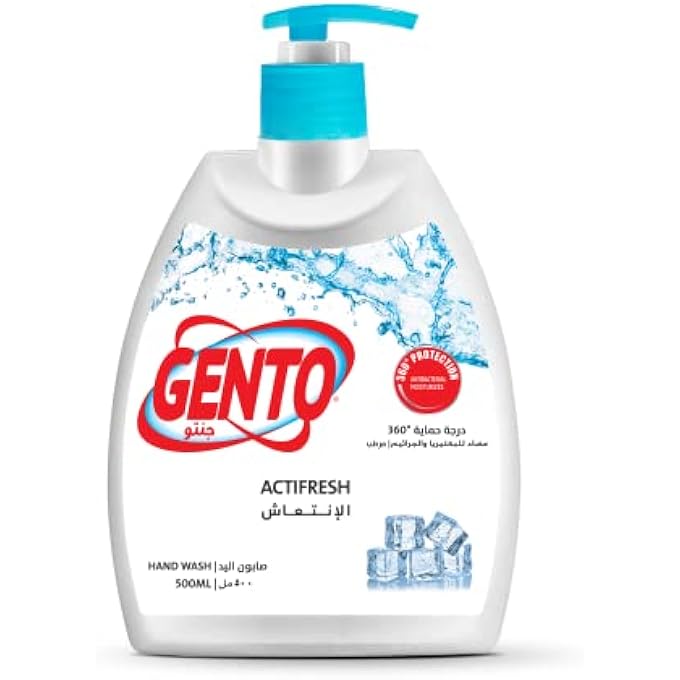 GENTO غسول يدين أكتيفريش أزرق 500 مل - Image 3